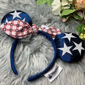 🆕 Disney Minnie Ears Stars Red Blue American Girl
